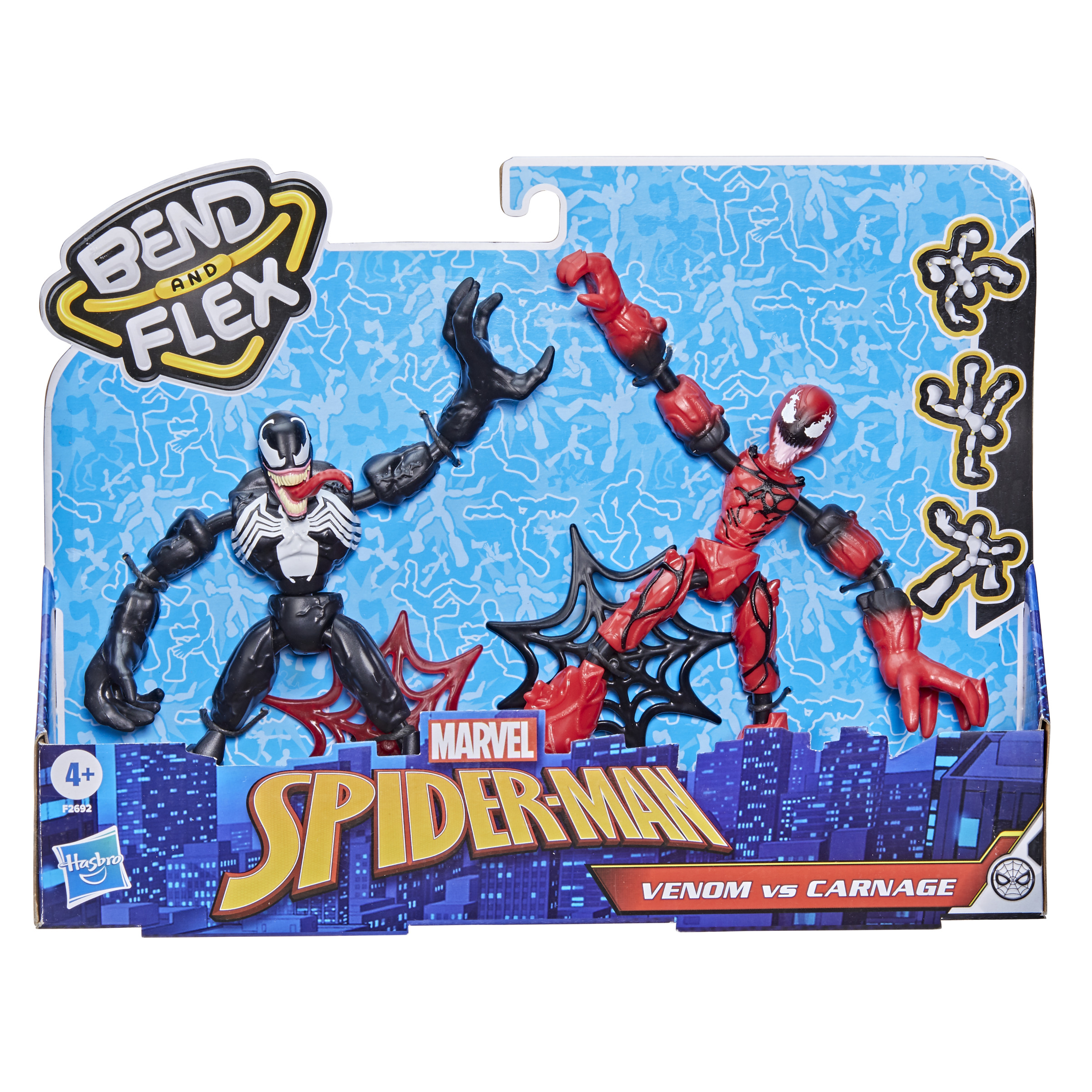 Hasbro Original - Venom vs Carnage - Figura - Spiderman Bend and Flex - 4  AÑOS+ Envío Gratis - F26925L0