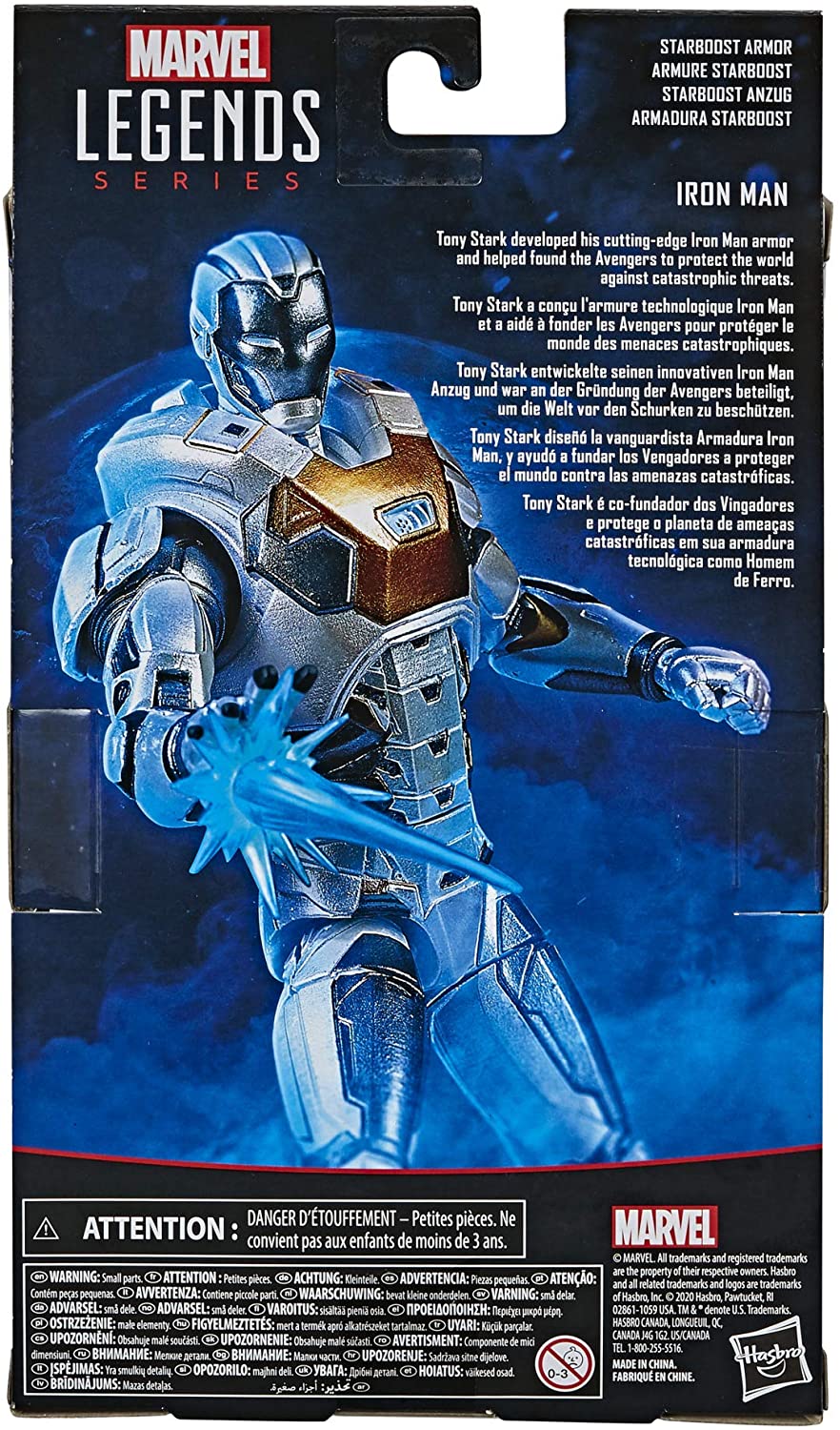 marvel legends iron man starboost