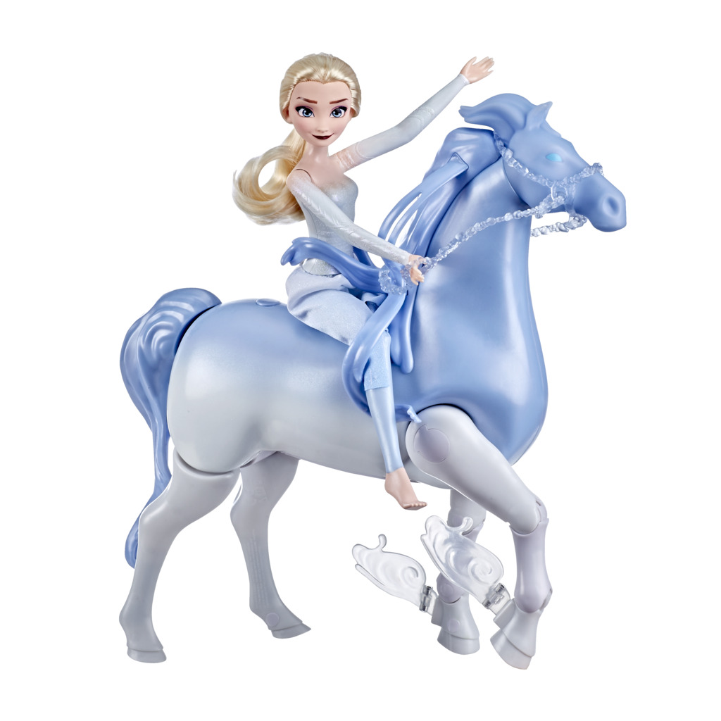 elsa with water horse toy