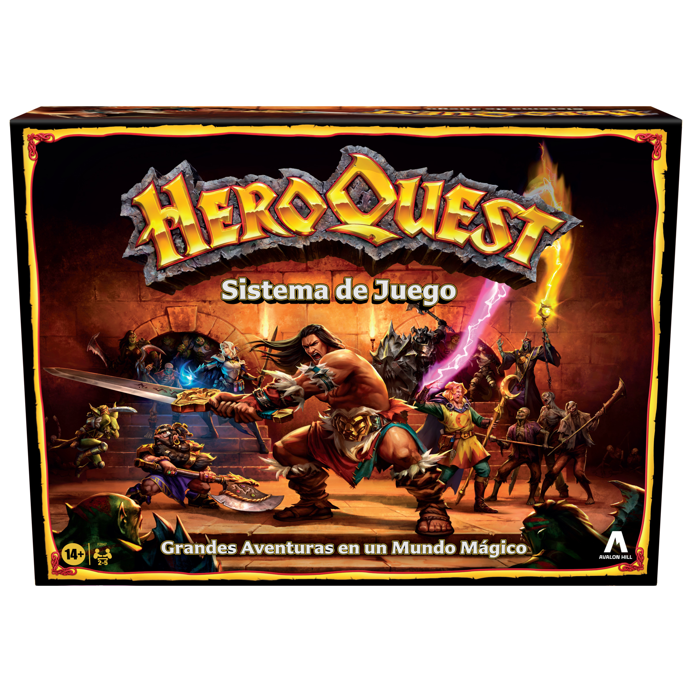 Juego de Mesa HeroQuest Aventuras en Mazmorras Avalon Hill español de  Hasbro - Fantasía Personajes
