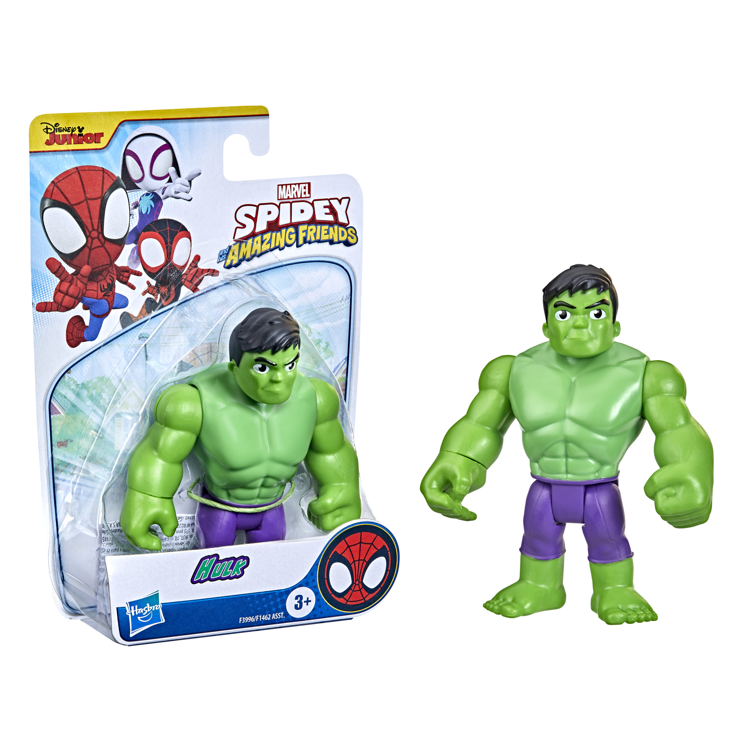 Marvel Spidey and His Amazing Friends - Hulk - Figura - Spidey And His Amazing Friends  - 3 Años+ - details 1